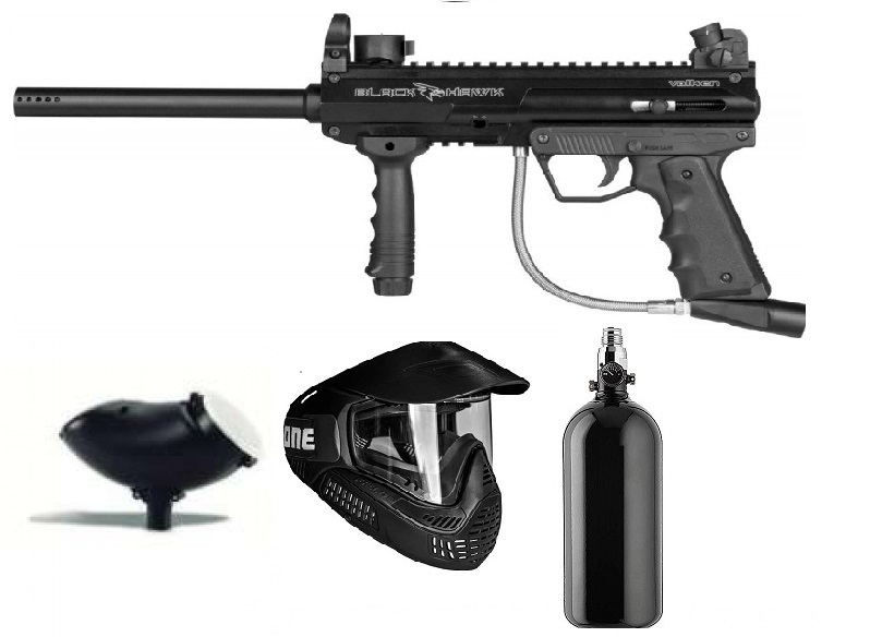 Pack Marcadora Valken V-TAC SW-1 Blackhawk Cal. 68 Black* Aire -  *Envío Gratis 2/4 Dias.